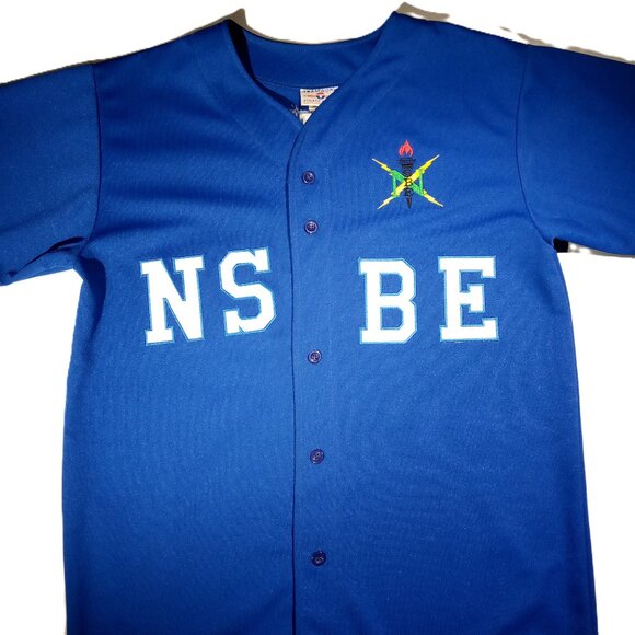 NSBE Jersey  XL (46-48)  National Society of Black Engineers   Blue  Button-down - Picture 1 of 15